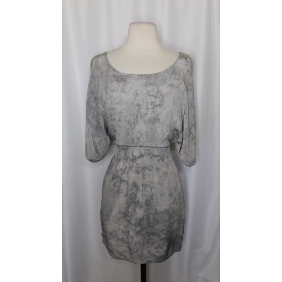 NWT!! GYPSY 05 Silk Tie Dye Dress Cold Shoulders Mini Festival Party X-Small - Picture 1 of 11